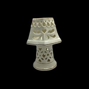 Unbranded Cream Gold Fairy Tea Light Ceramic  Heart Romantic Cottage